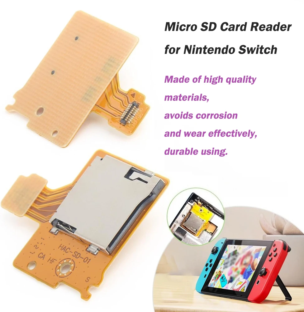1/2/5/10pcs Micro SD Card Reader for Nintend Switch Game Console SD Card Board Module Replacement SD TF Card Slot Socket Board
1/2/5/10pcs Micro SD Card Reader for Nintend Switch Game Console SD Card Board Module Replacement SD TF Card Slot Socket Board