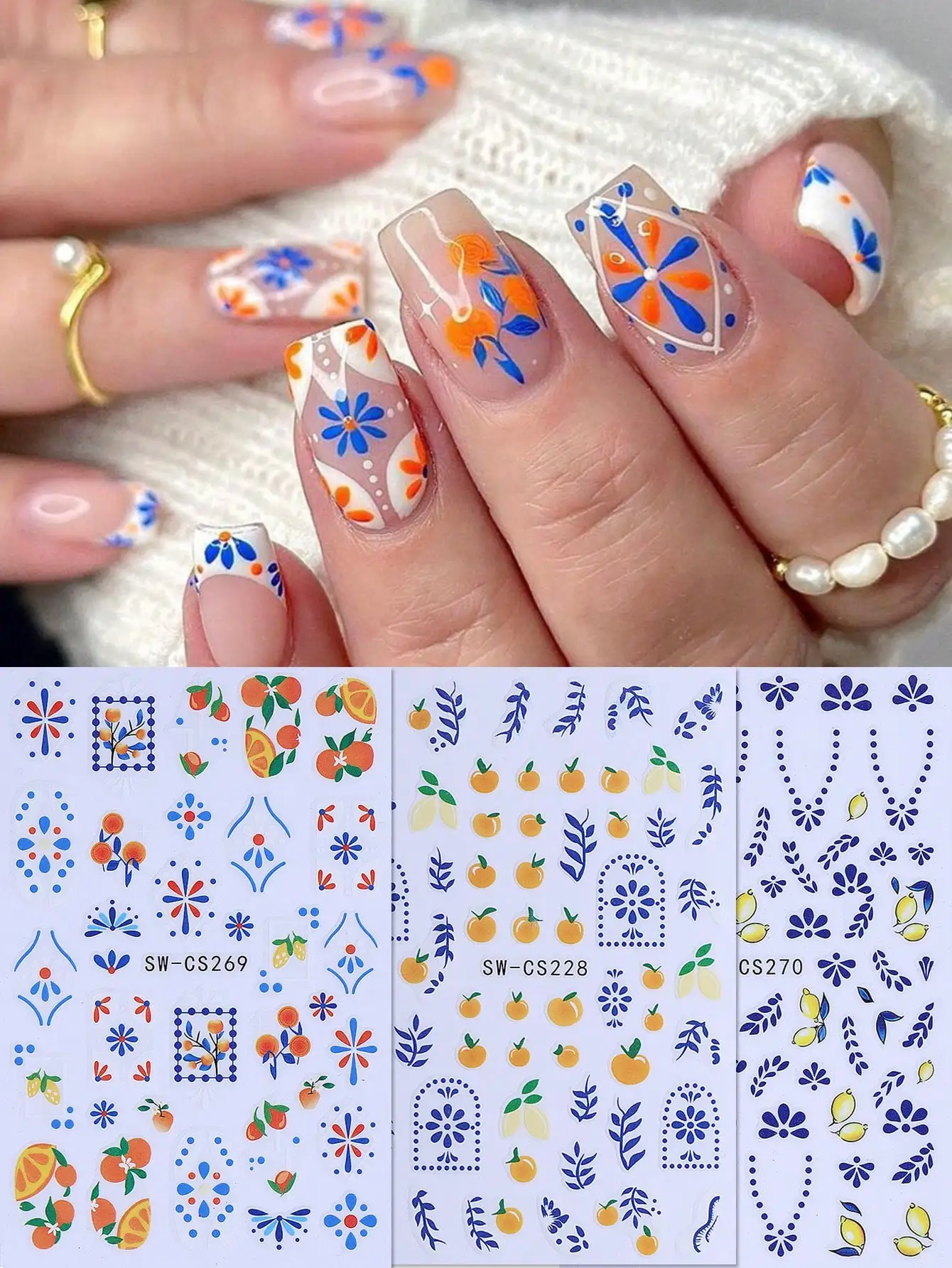 3pcs Summer & Spring Fruit 3D Nail Art Stickers: Strawberry, Blueberry & Lemon. Suitable for Women & Girls DIY Nail Decoration & Manicure.
3pcs Summer & Spring Fruit 3D Nail Art Stickers: Strawberry, Blueberry & Lemon. Suitable for Women & Girls DIY Nail Decoration & Manicure.