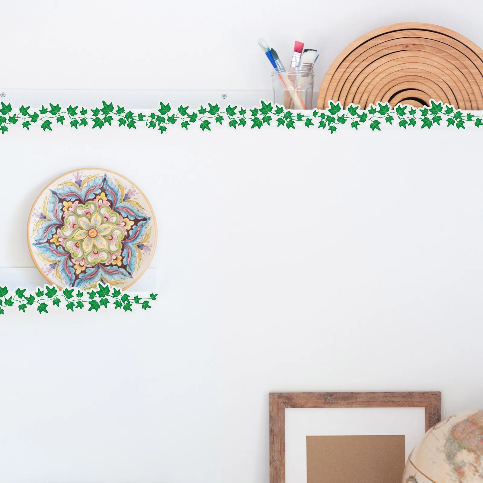 Green Leaves Border Stickers Classroom Teaching Tools Bulletin Board Blackboard Frame Custom Length Easy Clean Decorative
Green Leaves Border Stickers Classroom Teaching Tools Bulletin Board Blackboard Frame Custom Length Easy Clean Decorative