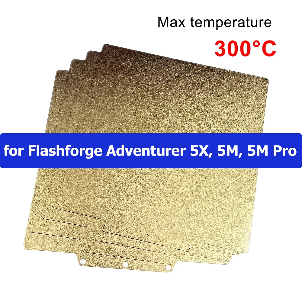 Pei for Flashforge Adventurer 5X, 5M, 5M pro 3D Printer Heated Bed PEI Build Plate Double Sided for AD5M AD5X PEI Bed Sheet
Pei for Flashforge Adventurer 5X, 5M, 5M pro 3D Printer Heated Bed PEI Build Plate Double Sided for AD5M AD5X PEI Bed Sheet