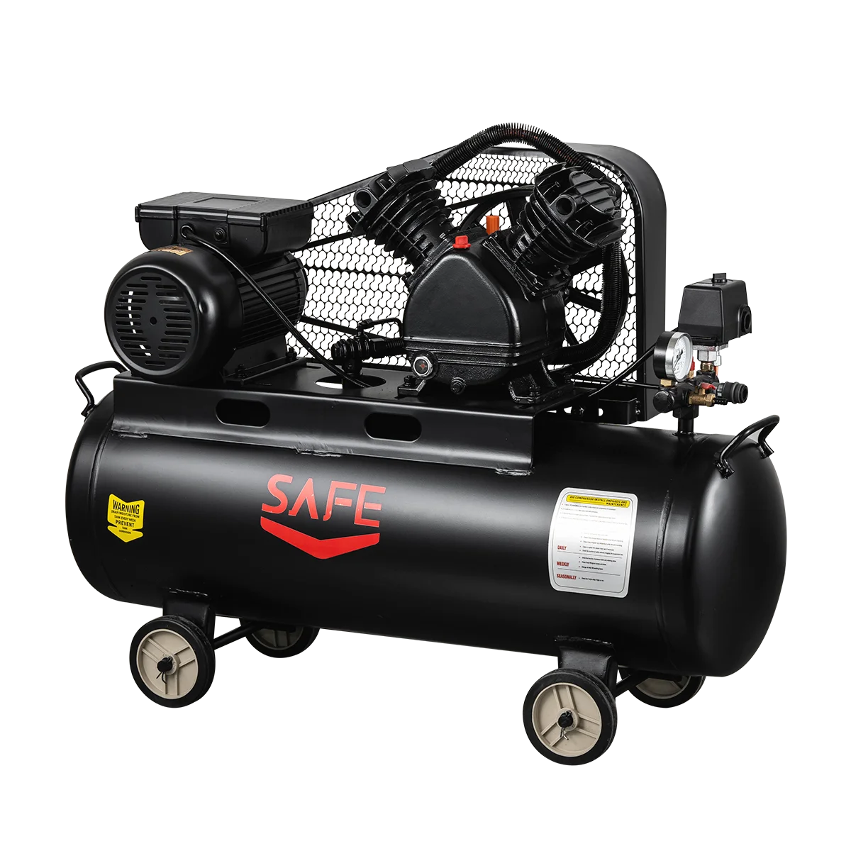 150-Liter Piston Air Compressor with Reliable Engine and Motor for Tyre Air Compression
150-Liter Piston Air Compressor with Reliable Engine and Motor for Tyre Air Compression