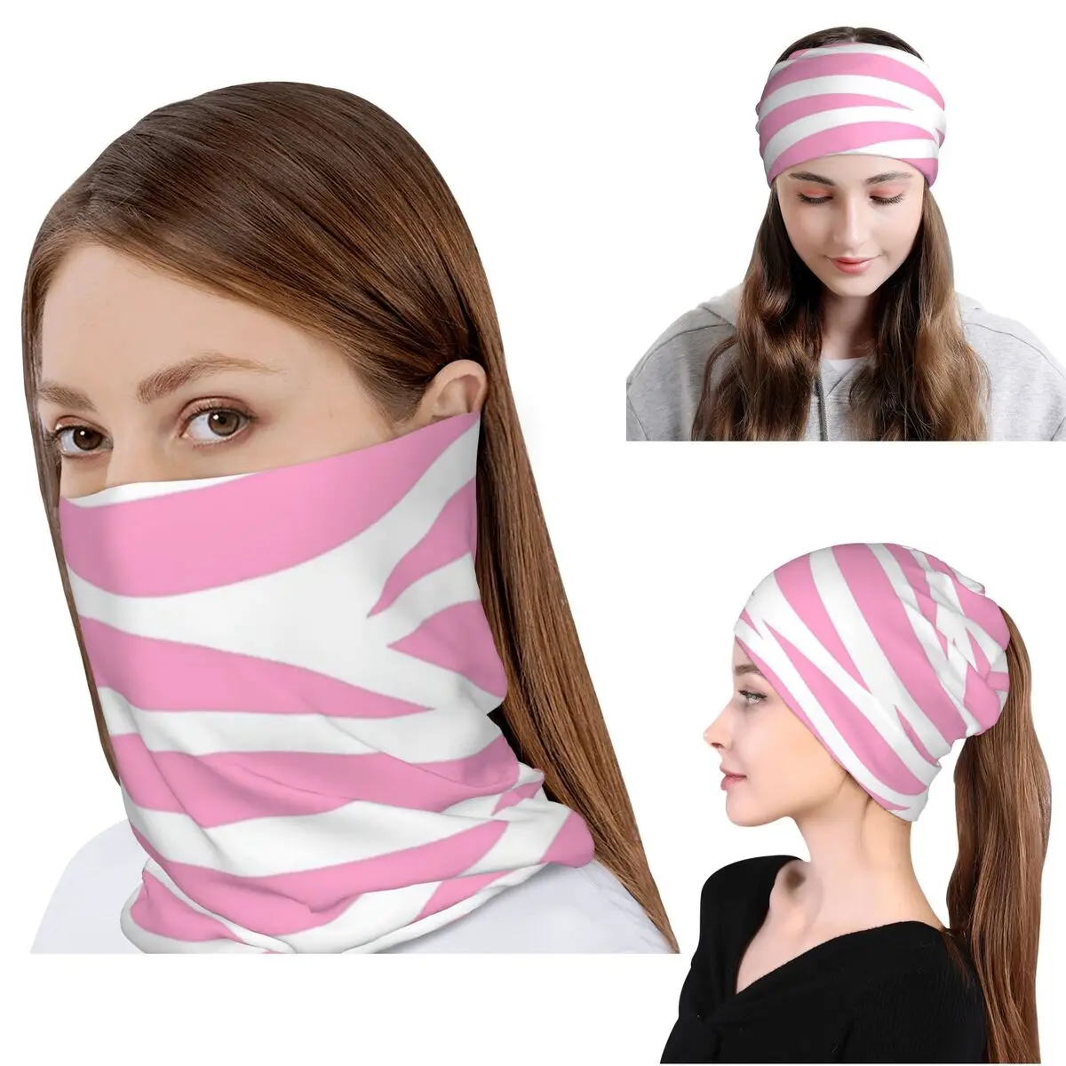 Zebra Pattern Pink Zebra Stripes Bandana Neck Cover Wrap Scarf Multi-use Face Mask Beanies Hat for Men Women Adult Winter
Zebra Pattern Pink Zebra Stripes Bandana Neck Cover Wrap Scarf Multi-use Face Mask Beanies Hat for Men Women Adult Winter