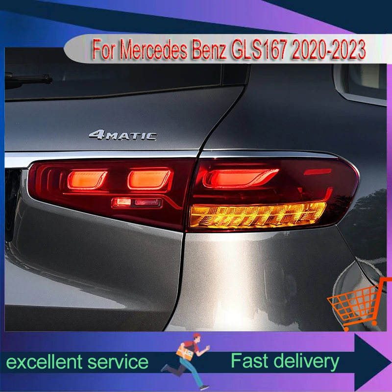 Taillight For GLS 167 Mercedes Benz GLS167 2020-2023 Tail Light DRL Rear Lamp Turn Signal LED Bulbs Modified Brake Car Accessory
Taillight For GLS 167 Mercedes Benz GLS167 2020-2023 Tail Light DRL Rear Lamp Turn Signal LED Bulbs Modified Brake Car Accessory