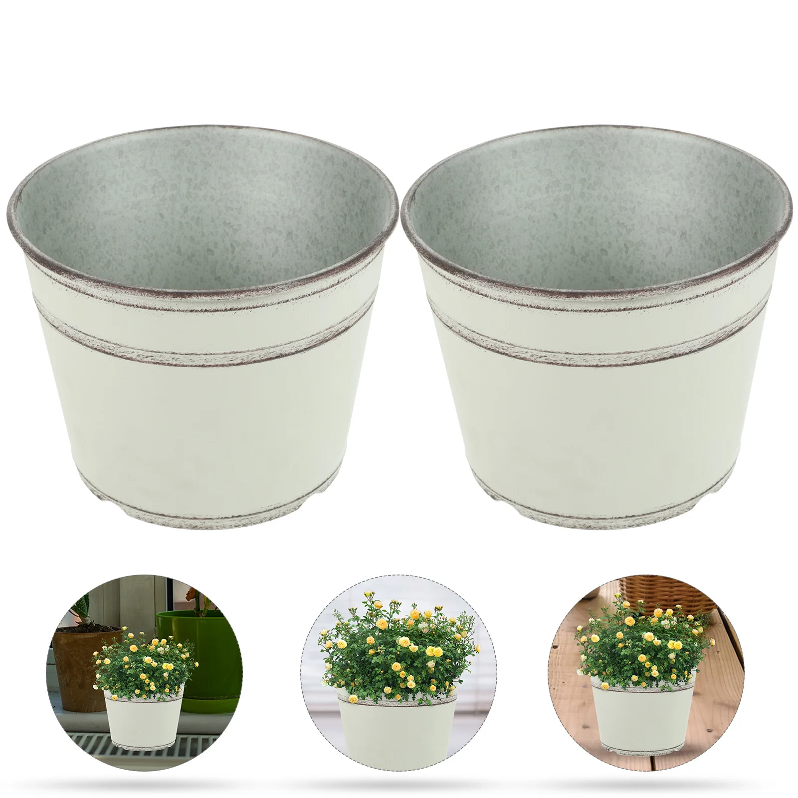 2pcs Retro Flower Pot Plastic Planter With Drainage Holes For Indoor Outdoor Plants Breathable Planting Container Garden Office
2pcs Retro Flower Pot Plastic Planter With Drainage Holes For Indoor Outdoor Plants Breathable Planting Container Garden Office