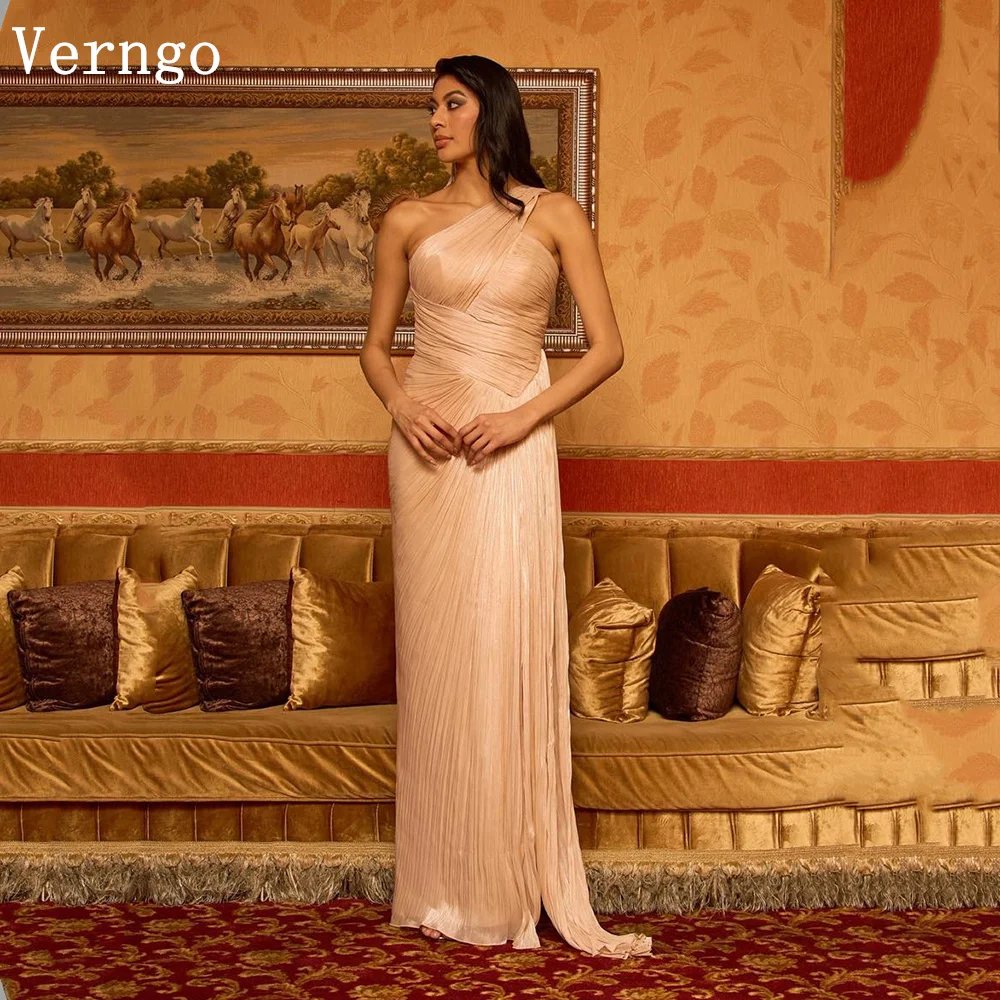 Verngo Elegant Champagne Evening Dress One Shoulder A Line Formal Occasion Dresses Women Modern Prom Gowns Customized
Verngo Elegant Champagne Evening Dress One Shoulder A Line Formal Occasion Dresses Women Modern Prom Gowns Customized