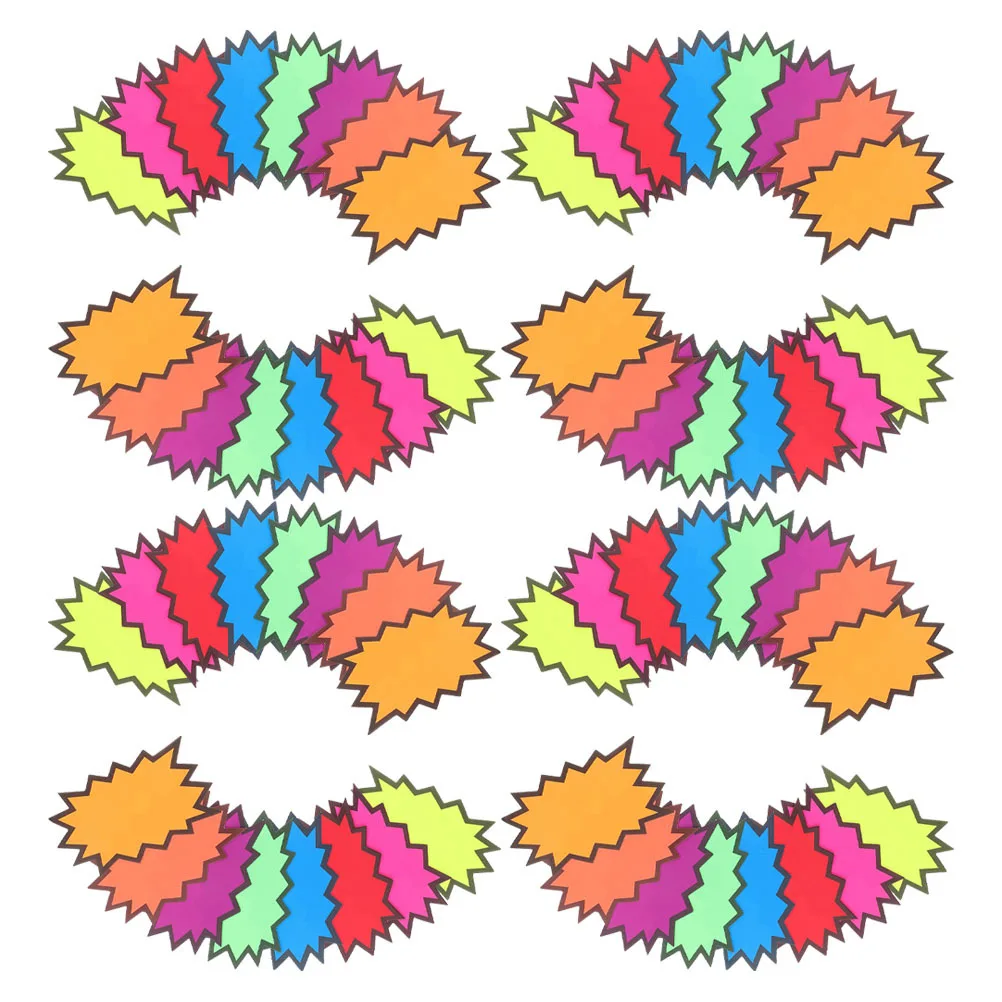 160Pcs Neon Pricing Labels Fluorescent Burst Tags High Visibility Sale Stickers for Retail Stores Waterproof Oil Resistant
160Pcs Neon Pricing Labels Fluorescent Burst Tags High Visibility Sale Stickers for Retail Stores Waterproof Oil Resistant