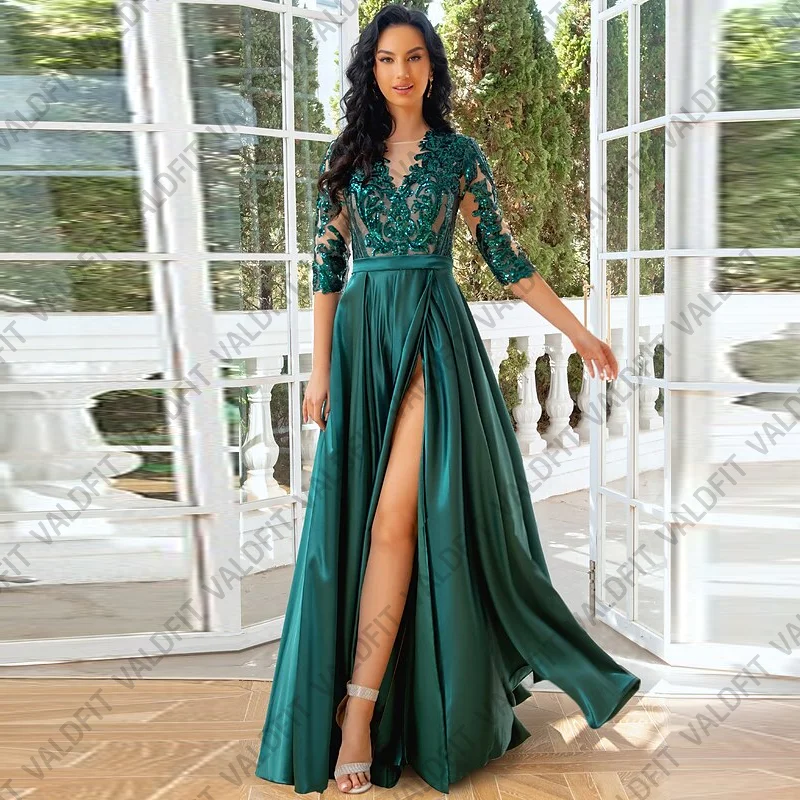 Customized Long Green Satin Mother of the Bride Dresses with Split Wedding Party Dress Vestido Invitada Boda 2022
Customized Long Green Satin Mother of the Bride Dresses with Split Wedding Party Dress Vestido Invitada Boda 2022