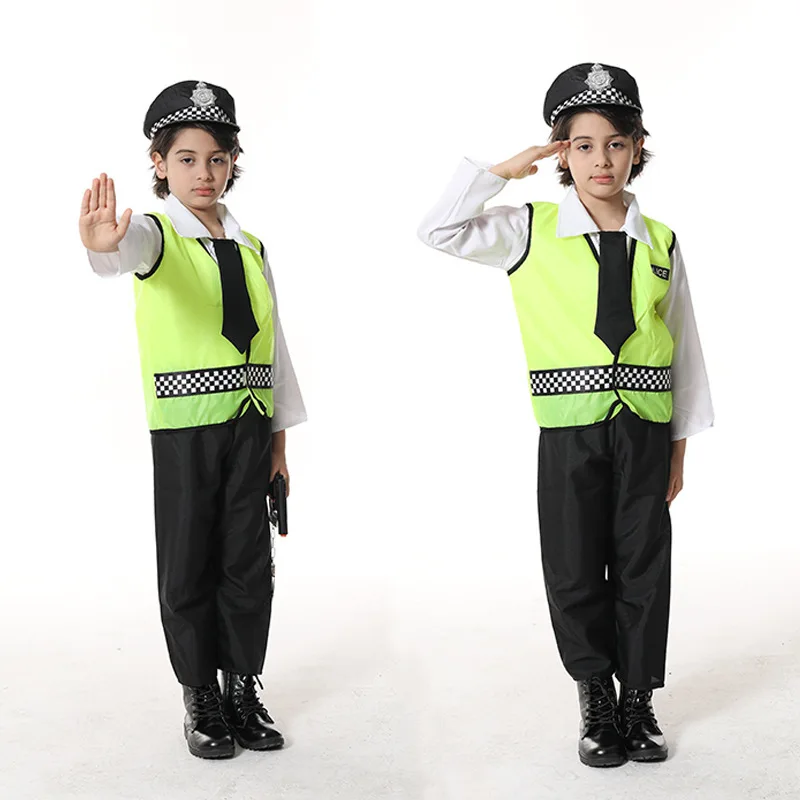 Halloween Police Uniforms Small Traffic Police Children Small Police Games Anime Role-playing Kids Traffic Police Costumes
Halloween Police Uniforms Small Traffic Police Children Small Police Games Anime Role-playing Kids Traffic Police Costumes