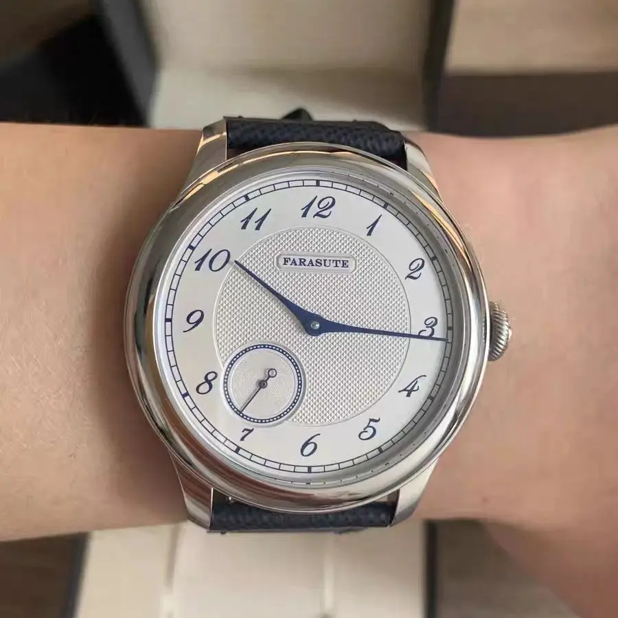 FARASUTE Men Mechanical Watch 40mm Manual Winding Mechanical Wristwatch 50m Waterproof Sapphire Mirror Small Second Dial ST17
FARASUTE Men Mechanical Watch 40mm Manual Winding Mechanical Wristwatch 50m Waterproof Sapphire Mirror Small Second Dial ST17