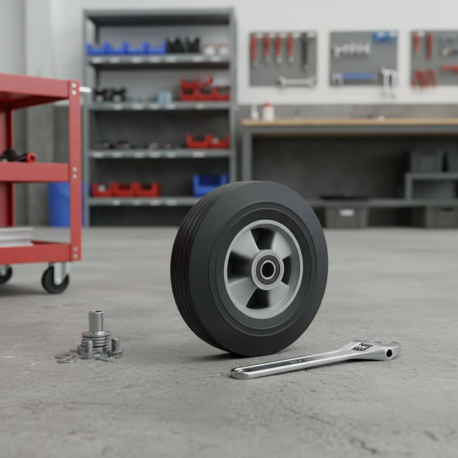 Puncture-Resistant Trolley Wheel Shock Absorbing Firm Rubber Wheel Professional-Grade Hardware Effortless Rolling for Workshop
Puncture-Resistant Trolley Wheel Shock Absorbing Firm Rubber Wheel Professional-Grade Hardware Effortless Rolling for Workshop