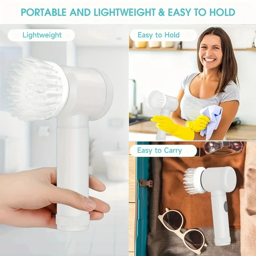 5-in-1 USB Rechargeable Electric Cleaning Brush with 5 Replaceable Heads Portable Handheld Waterproof Multi-purpose Scrubber for
5-in-1 USB Rechargeable Electric Cleaning Brush with 5 Replaceable Heads Portable Handheld Waterproof Multi-purpose Scrubber for