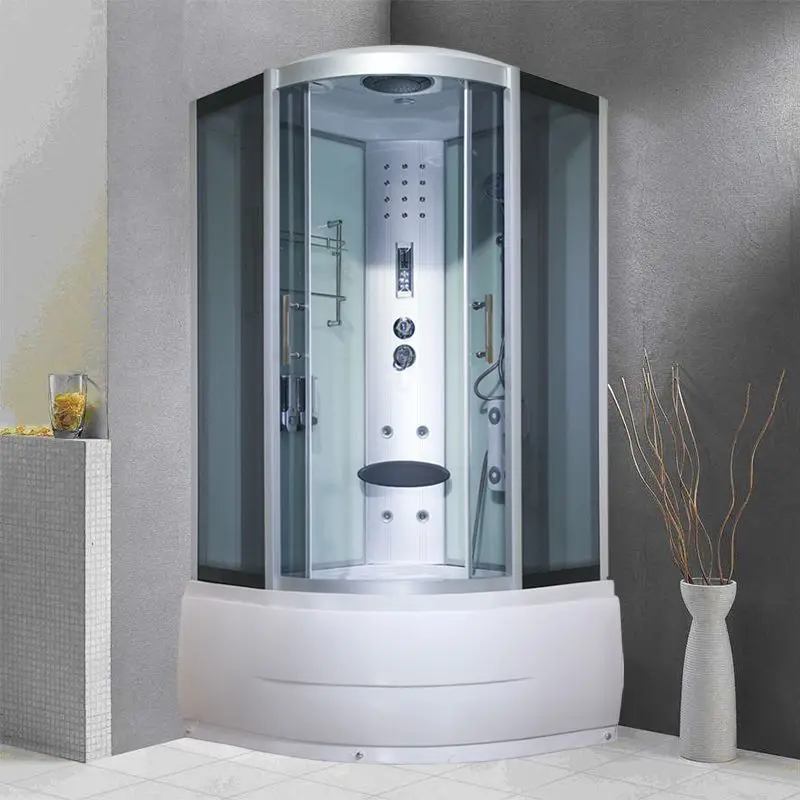 Shower room Integrated bathroom Household bath room Bathroom Fan-shaped tempered glass partition
Shower room Integrated bathroom Household bath room Bathroom Fan-shaped tempered glass partition