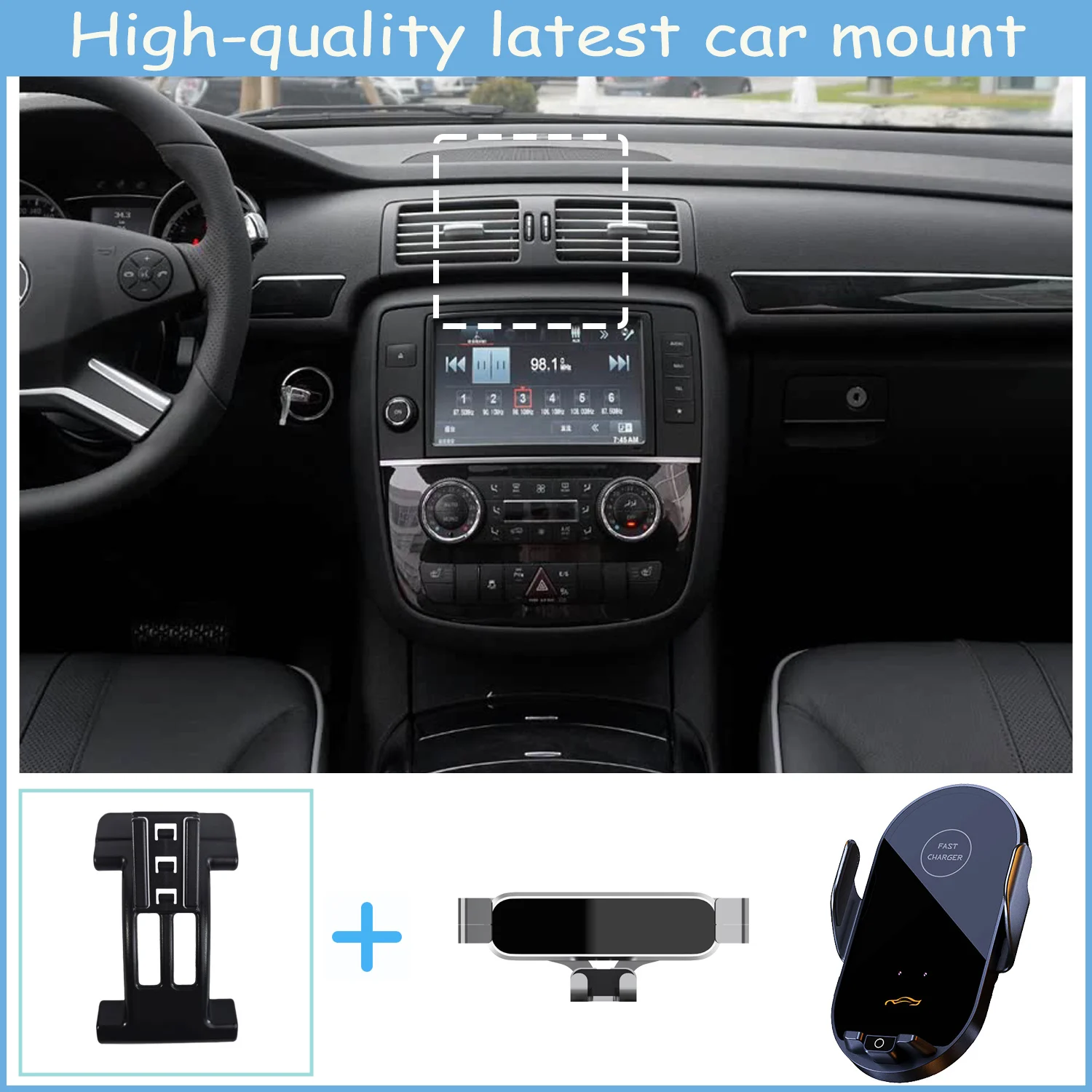 For Mercedes Benz R Class W251 2006-2017 Car Phone Mount Automatic Locking Universal Air Vent Cell Phone Holder Cars Accessories
For Mercedes Benz R Class W251 2006-2017 Car Phone Mount Automatic Locking Universal Air Vent Cell Phone Holder Cars Accessories