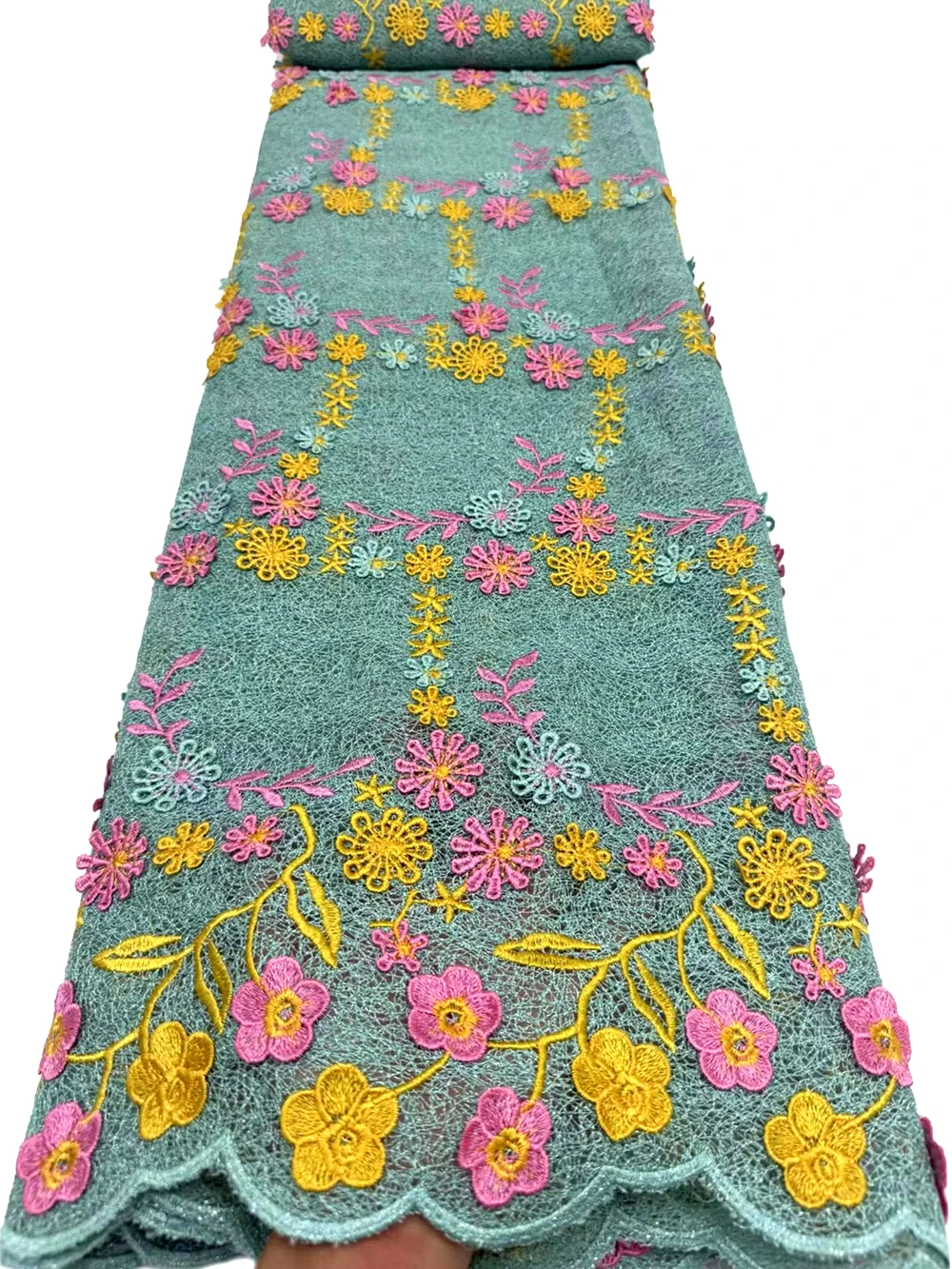 3D Embroidery Flower African Tulle Lace Fabric Nigerian French Mesh Net Lace Fabrics For Sewing High Quality Wedding Party Dress
3D Embroidery Flower African Tulle Lace Fabric Nigerian French Mesh Net Lace Fabrics For Sewing High Quality Wedding Party Dress