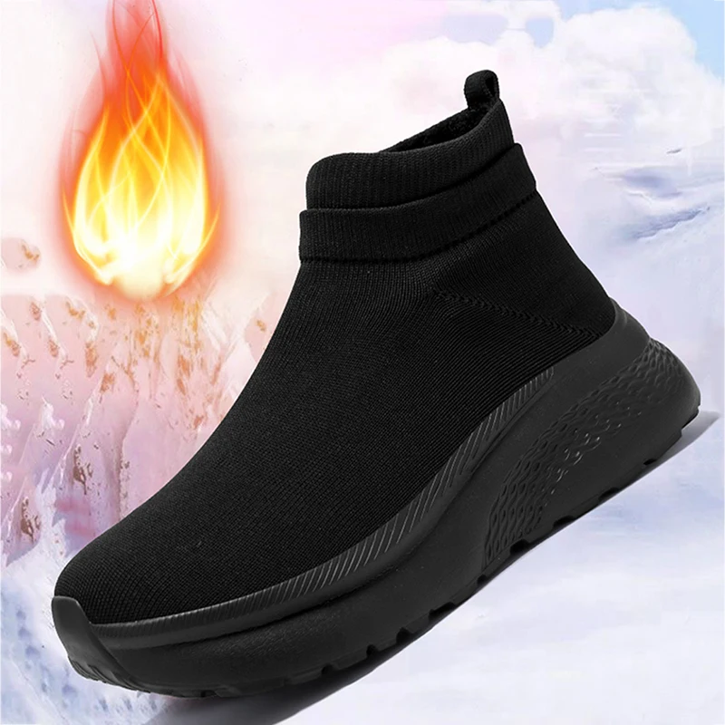 Couple Sock Shoes Winter Warm Cotton Shoes High Top Men Women Platform Sneakers Lightweight Comfortable Walking Flat Tenis Shoes
Couple Sock Shoes Winter Warm Cotton Shoes High Top Men Women Platform Sneakers Lightweight Comfortable Walking Flat Tenis Shoes