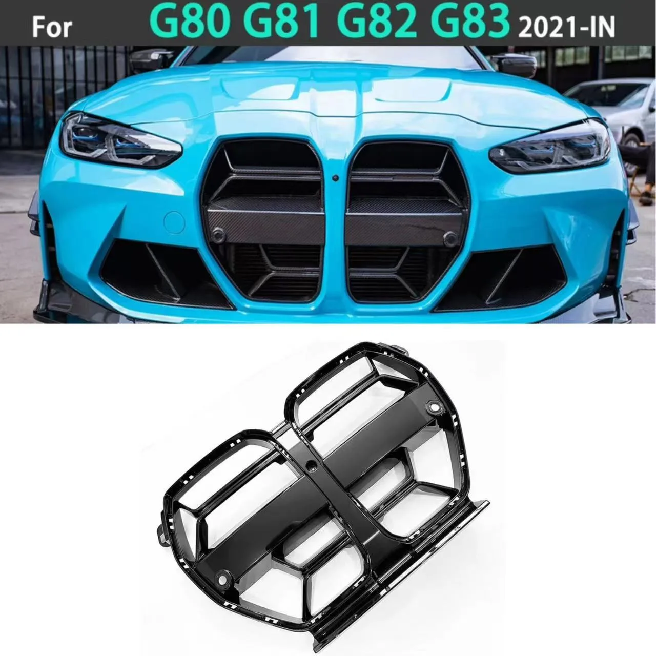 For 2020-2025 BMW M3 G80 M4 G82 CS Style Racing Grille Body Kit ABS Plastic Gloss Black
For 2020-2025 BMW M3 G80 M4 G82 CS Style Racing Grille Body Kit ABS Plastic Gloss Black
