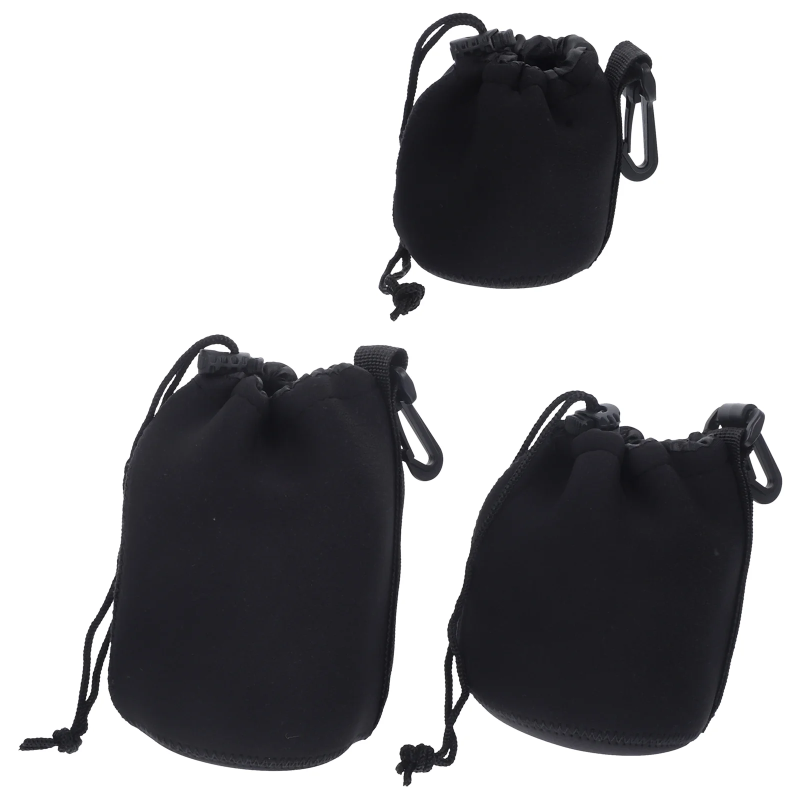 3pcs Camera Lens Case Pouches Black Neoprene Photographers Outdoor Drawstring Lens Bags Storage SLR Protectors Moisture Sand
3pcs Camera Lens Case Pouches Black Neoprene Photographers Outdoor Drawstring Lens Bags Storage SLR Protectors Moisture Sand