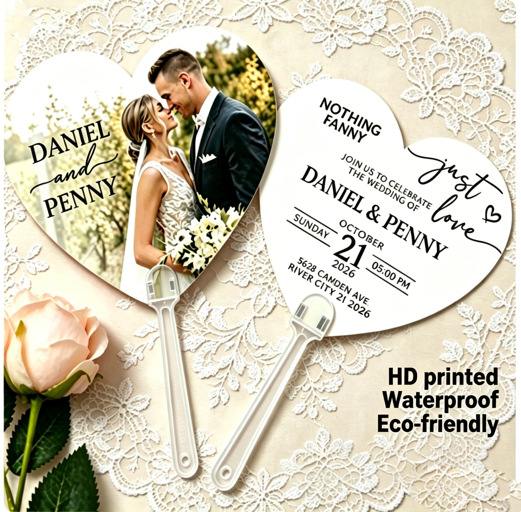 20/50/70Pcs Personalized Custom Wedding Hand Fans Double-Sided Printed Wedding Program Fan with Photo Business Logo Fan Bulk
20/50/70Pcs Personalized Custom Wedding Hand Fans Double-Sided Printed Wedding Program Fan with Photo Business Logo Fan Bulk