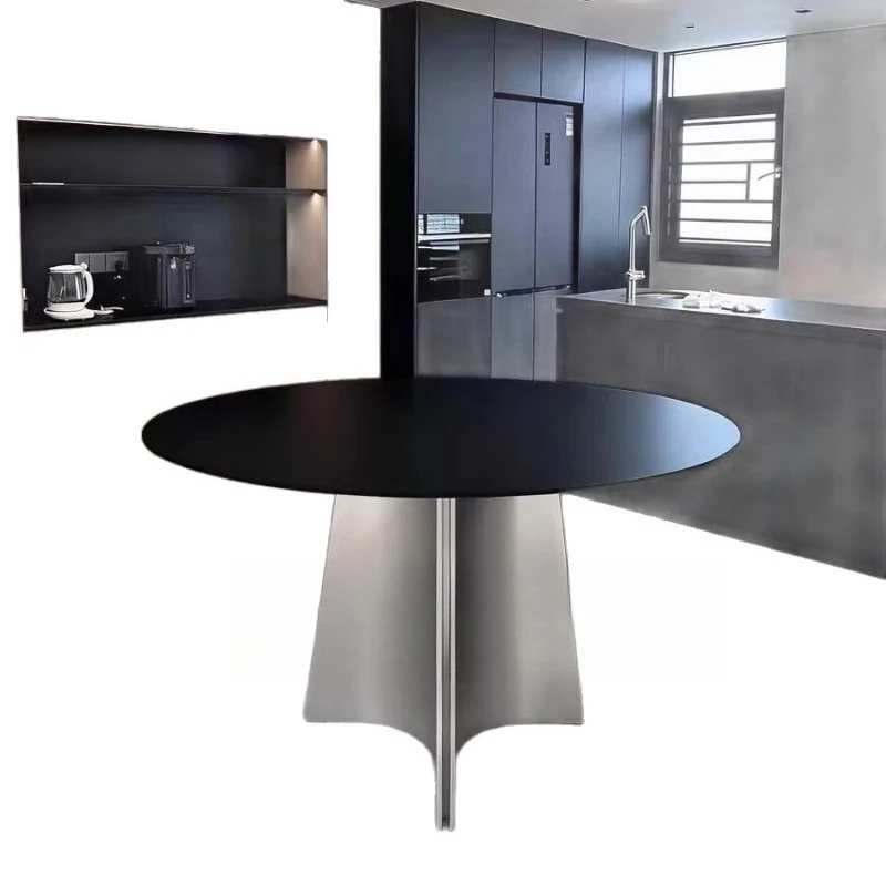 Household stainless steel table legs dining table small apartment rock slab round dining table rock slab dining table round
Household stainless steel table legs dining table small apartment rock slab round dining table rock slab dining table round