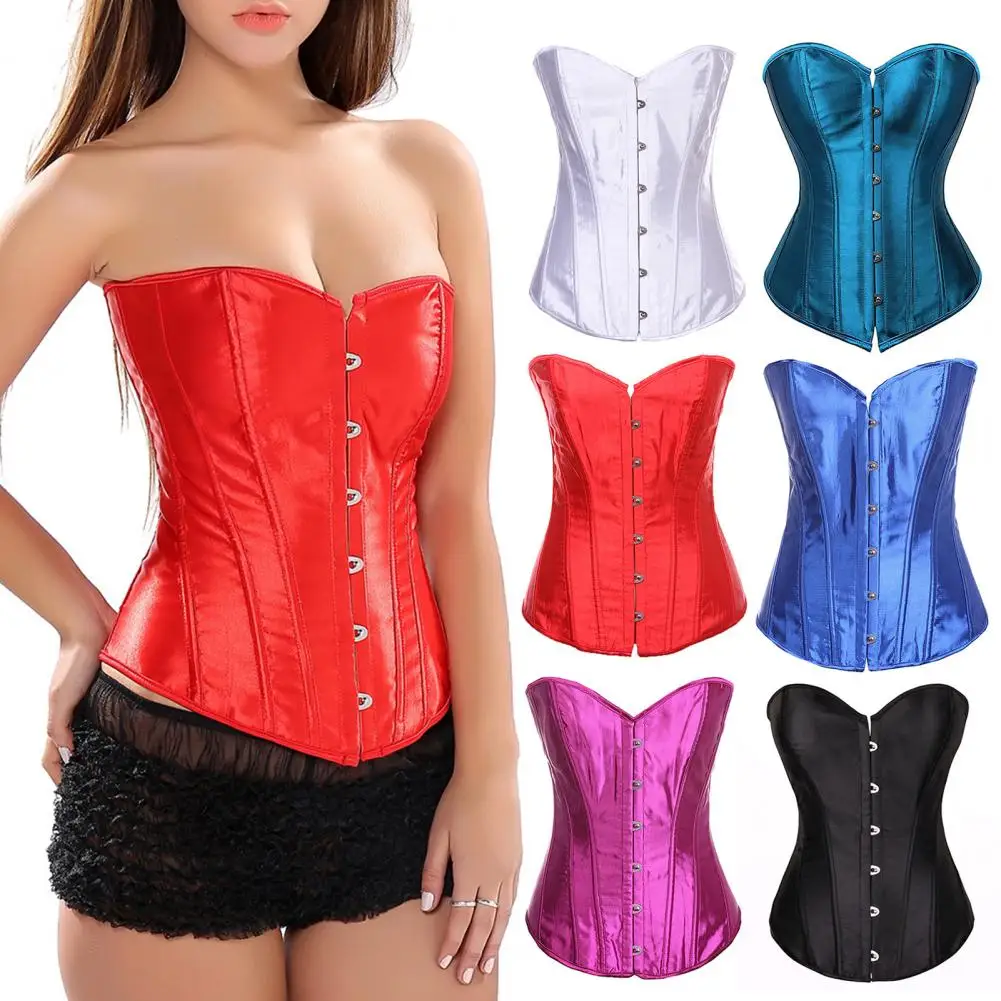 Satin Bustier Corset Top Women Sexy Skinny Lace Up Boned Waist Cincher Overbust Plus Size Shapewear Corset
Satin Bustier Corset Top Women Sexy Skinny Lace Up Boned Waist Cincher Overbust Plus Size Shapewear Corset