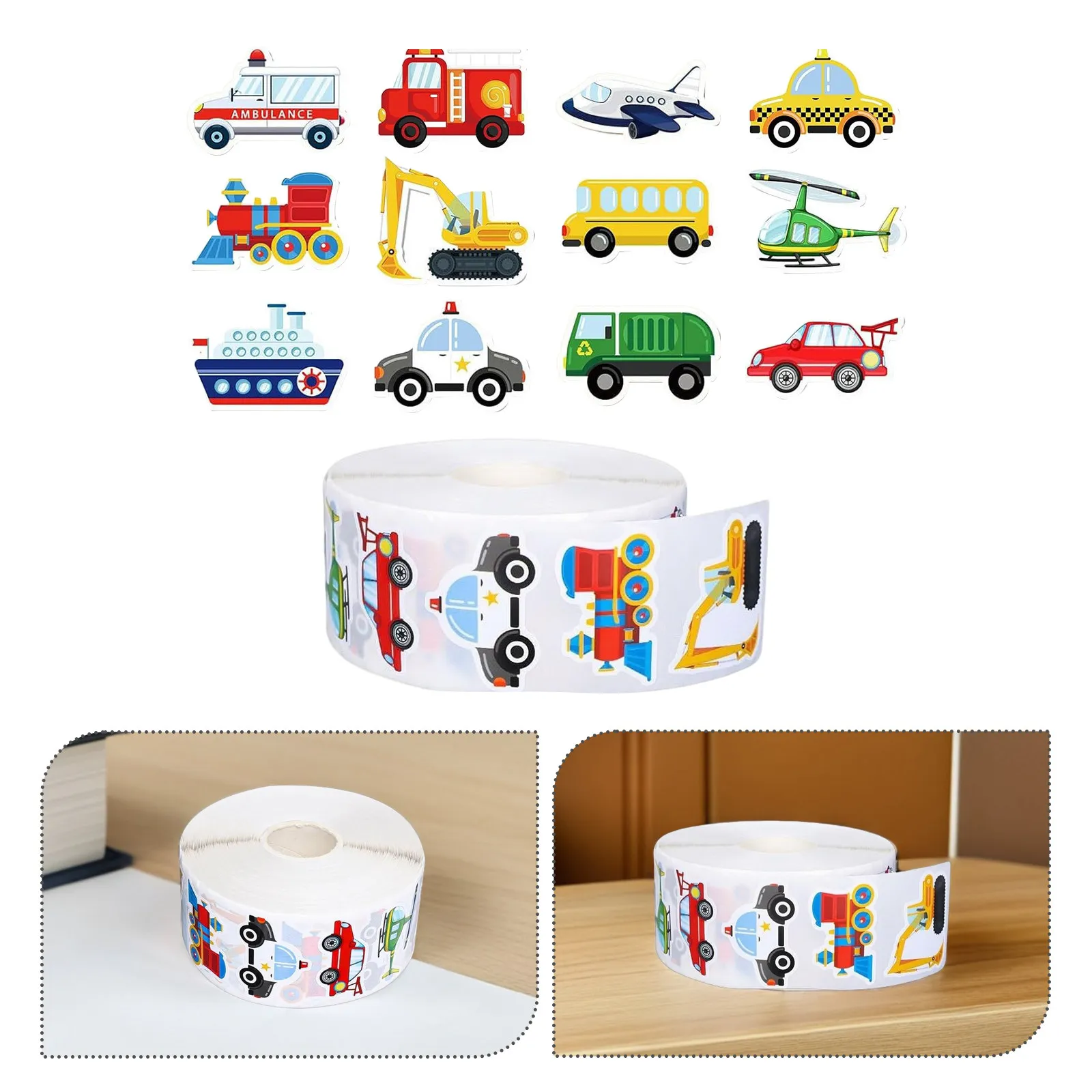 5 Rolls Transportation Vehicle Stickers Cartoon Car Bus Truck Airplane Decals Waterproof Self Adhesive for Kids Party School
5 Rolls Transportation Vehicle Stickers Cartoon Car Bus Truck Airplane Decals Waterproof Self Adhesive for Kids Party School