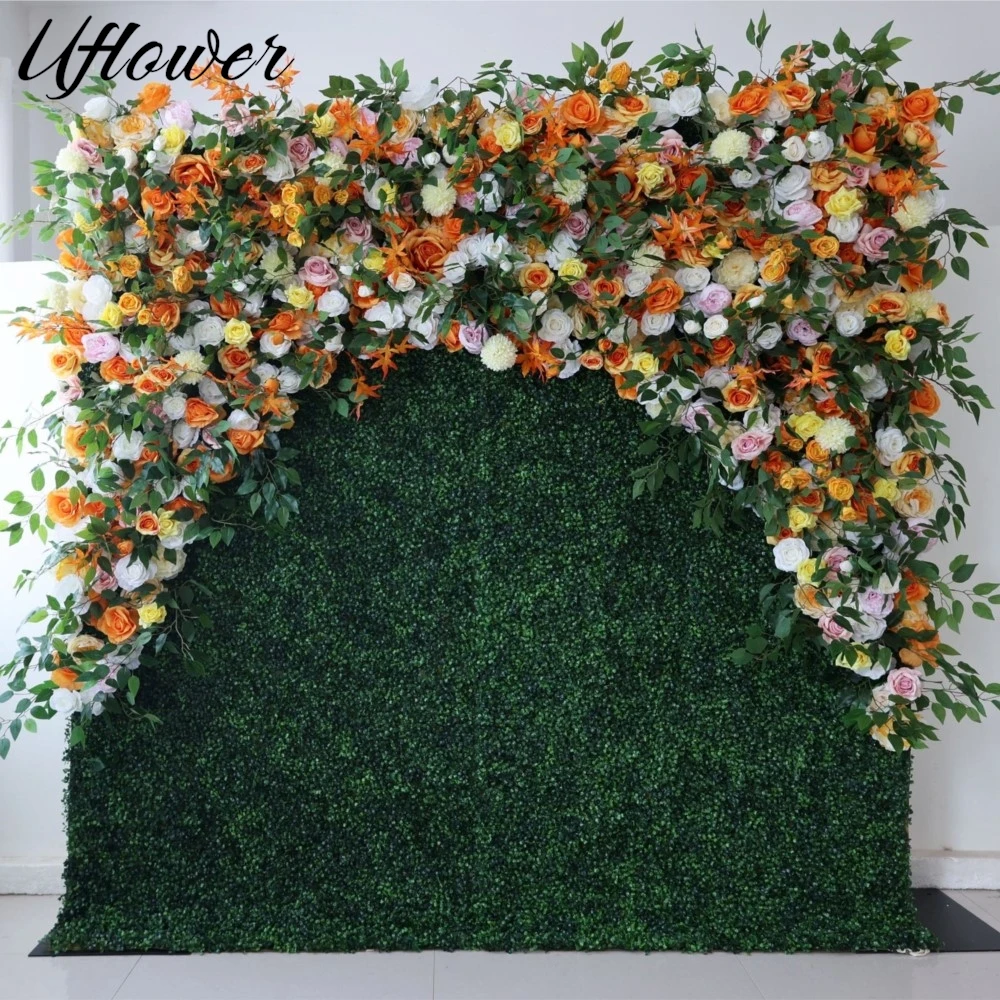 Royal Series Yellow white rose Roll Up Cloth Curtain Flower Wall Arrangment Green Milan Turf Wedding Backdrop Fabric Plant Wall
Royal Series Yellow white rose Roll Up Cloth Curtain Flower Wall Arrangment Green Milan Turf Wedding Backdrop Fabric Plant Wall