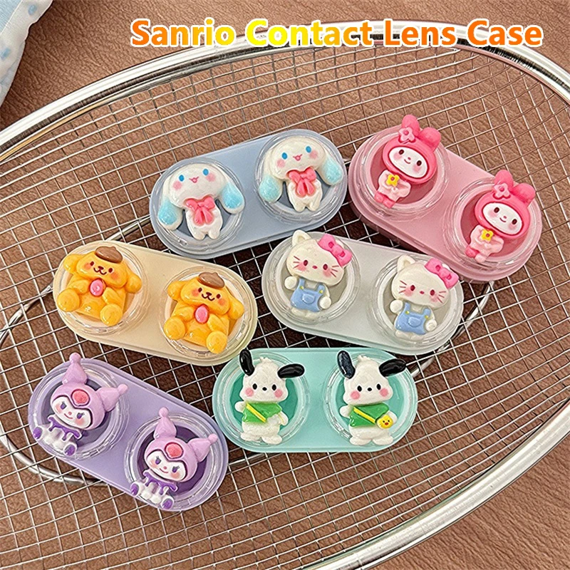 Sanrio Hello Kitty Contact Lenses Case Beauty Pupil Storage Box Kuromi Melody Portable Companion Case Care Box
Sanrio Hello Kitty Contact Lenses Case Beauty Pupil Storage Box Kuromi Melody Portable Companion Case Care Box
