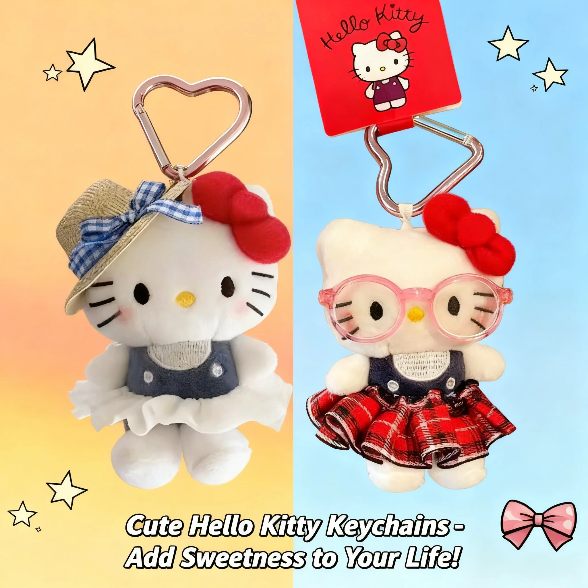 Sanrio Hello Kitty Keychain Plush Toy Doll Sunglasses Kt Cat Backpack Keyring Cute Fashion Peripheral Birthday Gifts Key Chain
Sanrio Hello Kitty Keychain Plush Toy Doll Sunglasses Kt Cat Backpack Keyring Cute Fashion Peripheral Birthday Gifts Key Chain