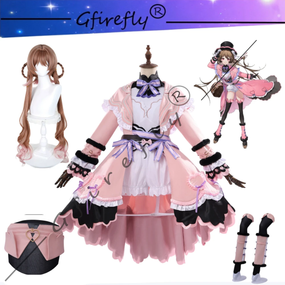Arknights Eyjafjalla Little Witch Same Style Cosplay Costume Pink Cotton Velvet Lolita Dress Halloween Carnival Party Stage Wear
Arknights Eyjafjalla Little Witch Same Style Cosplay Costume Pink Cotton Velvet Lolita Dress Halloween Carnival Party Stage Wear