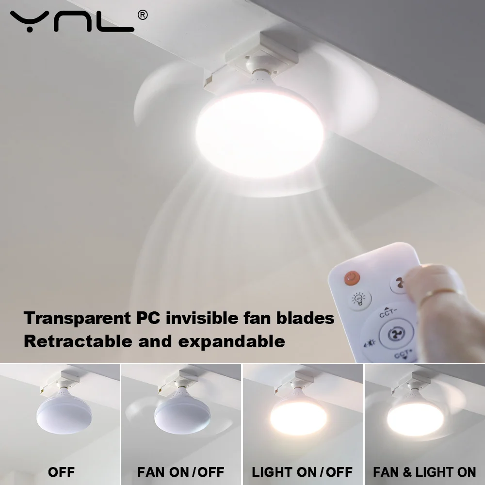 Ceiling Fan Light LED E27 85-265V With Remote Control For Indoor Home Living Room Study Household Decorative Fan Lighting
Ceiling Fan Light LED E27 85-265V With Remote Control For Indoor Home Living Room Study Household Decorative Fan Lighting