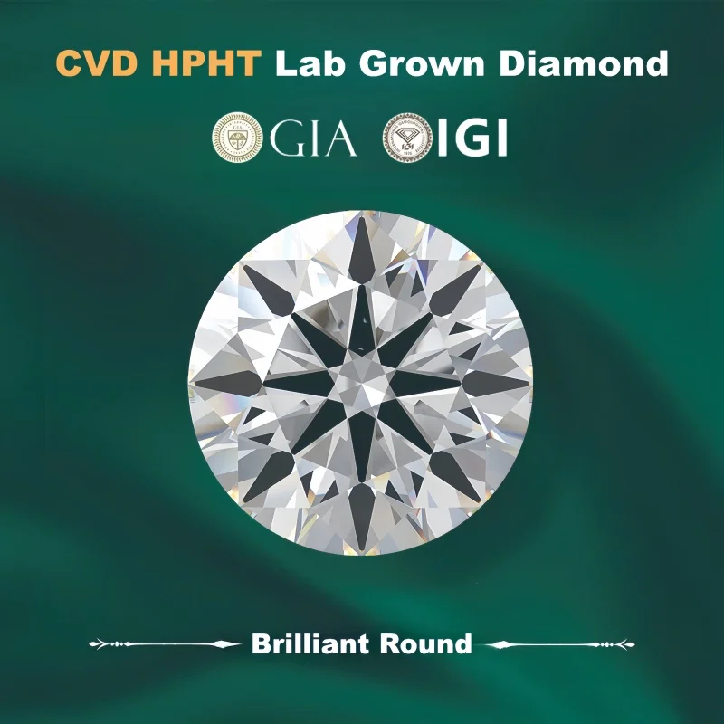 Round Cut Lab Grown Diamonds D-E-F VVS With IGI GIA Certificate lab grown diamond CVD HPHT Laboratory Diamond Wholesales
Round Cut Lab Grown Diamonds D-E-F VVS With IGI GIA Certificate lab grown diamond CVD HPHT Laboratory Diamond Wholesales