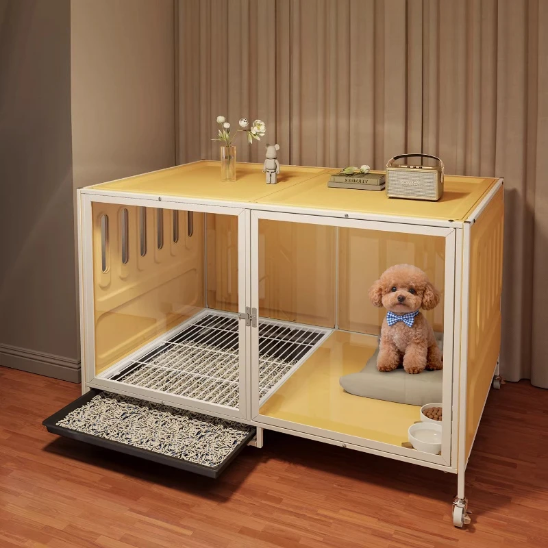 Dog Cage Small and Medium-sized Dog with Toilet Separation Dog Villa One Room, One Living Room and One Bathroom
Dog Cage Small and Medium-sized Dog with Toilet Separation Dog Villa One Room, One Living Room and One Bathroom