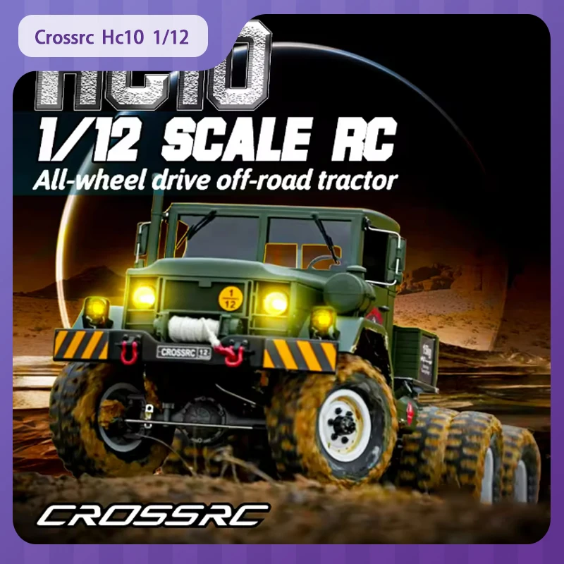 Crossrc Hc10 1/12 Радиоуправляемый внедорожный трактор Военный грузовик Rtr с дистанционным управлением Горный велосипед 10-шины Двухскоростная игрушка Подарок на заказ
Crossrc Hc10 1/12 Радиоуправляемый внедорожный трактор Военный грузовик Rtr с дистанционным управлением Горный велосипед 10-шины Двухскоростная игрушка Подарок на заказ