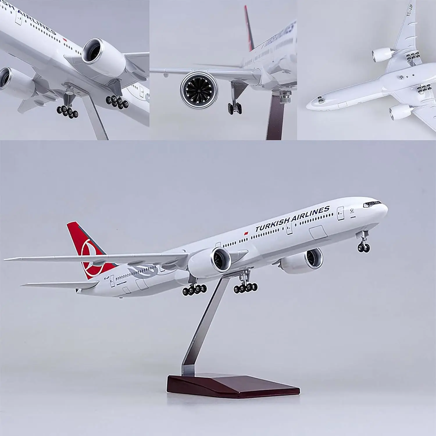 47CM Scale Plane B777 Turkish Airways Aircraft Model Resin Diecast Airplane adults fun Simulated Planes With Wheels & Lights Boy
47CM Scale Plane B777 Turkish Airways Aircraft Model Resin Diecast Airplane adults fun Simulated Planes With Wheels & Lights Boy