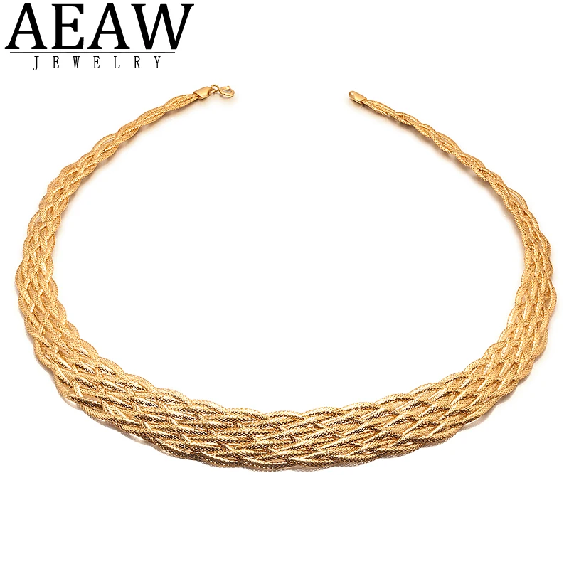 Hot Fashion Unisex Hand Braided Necklace Choker Solid 18K Gold Cuban Chain Ladies Necklace Party Jewelry
Hot Fashion Unisex Hand Braided Necklace Choker Solid 18K Gold Cuban Chain Ladies Necklace Party Jewelry