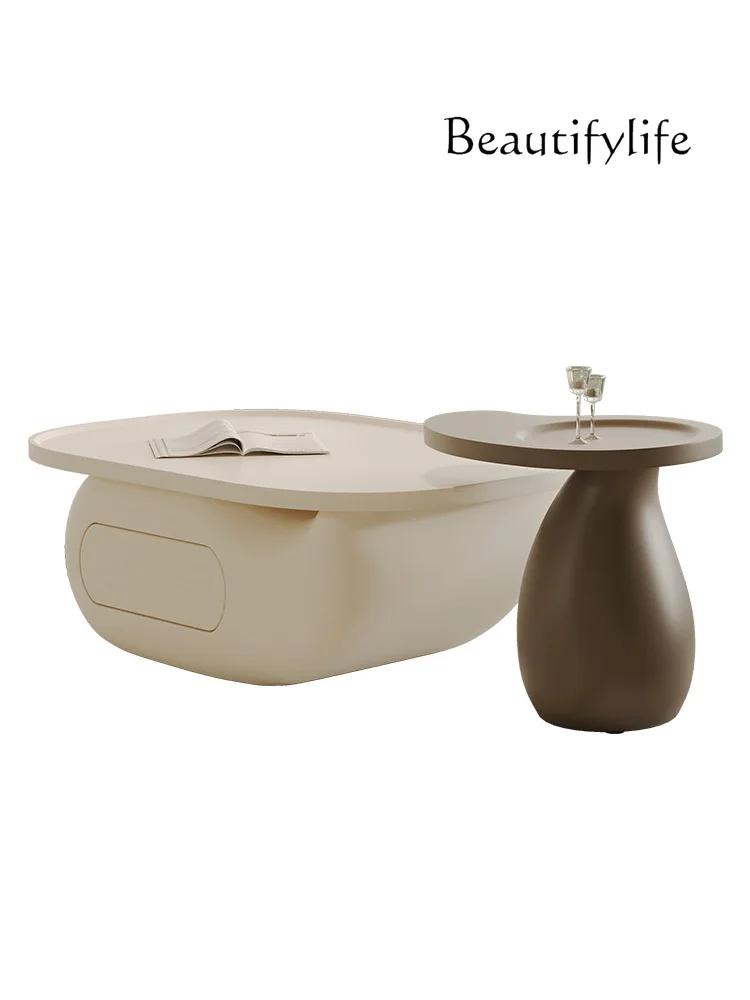 Modern light luxury coffee table living room household small apartment cream wabi sabi wind creative round coffee table
Modern light luxury coffee table living room household small apartment cream wabi sabi wind creative round coffee table