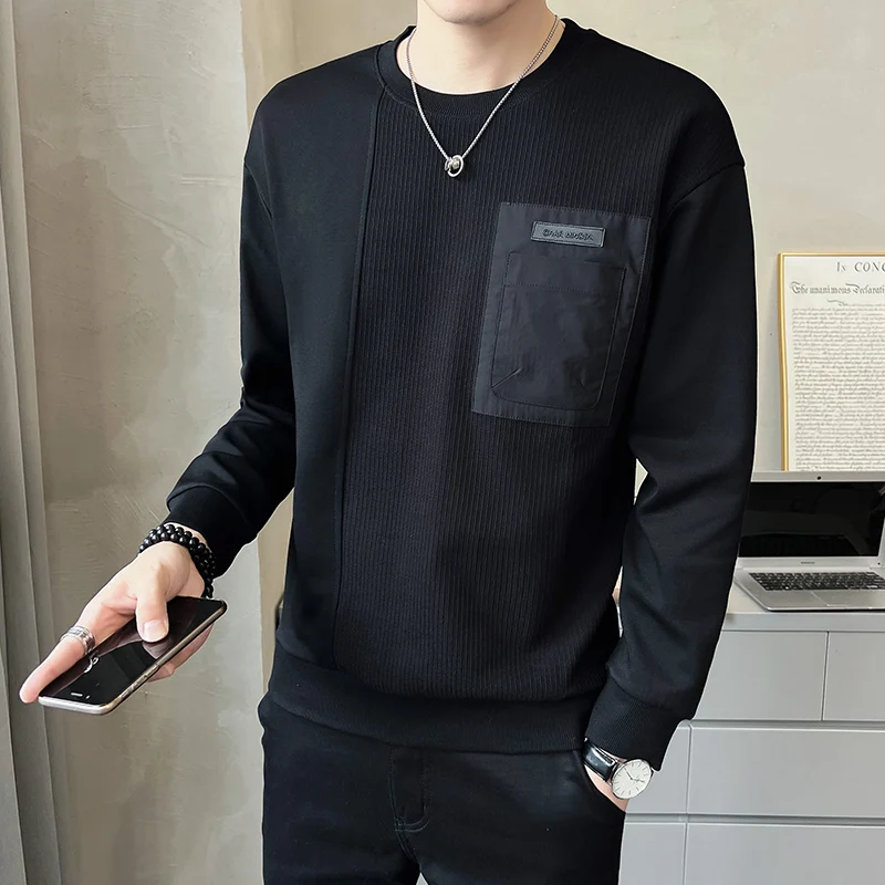 Men's Slim Fit round Neck Long Sleeve Sweatshirt T-Shirt Casual Wear Label Patchwork Base Shirt Stylish Trendy New Model
Men's Slim Fit round Neck Long Sleeve Sweatshirt T-Shirt Casual Wear Label Patchwork Base Shirt Stylish Trendy New Model