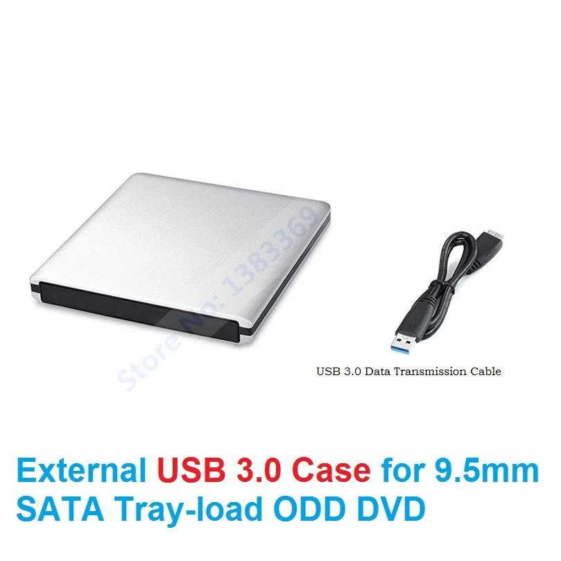 NIGUDEYANG Aluminum External USB 3.0 Slim SATA Enclosure Case for Laptop CD/DVD Optical Drive 9.5mm SATA DVD ODD
NIGUDEYANG Aluminum External USB 3.0 Slim SATA Enclosure Case for Laptop CD/DVD Optical Drive 9.5mm SATA DVD ODD