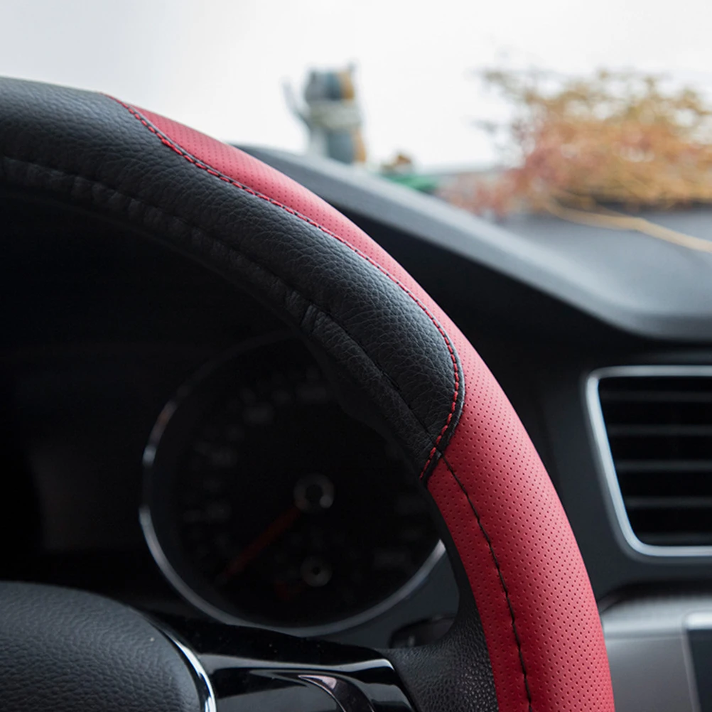 Breathable Anti Slip Steering Cover For Car 38Cm Black Cow Auto Vehicle Decor Comfortable Eco Friendly Vibration
Breathable Anti Slip Steering Cover For Car 38Cm Black Cow Auto Vehicle Decor Comfortable Eco Friendly Vibration