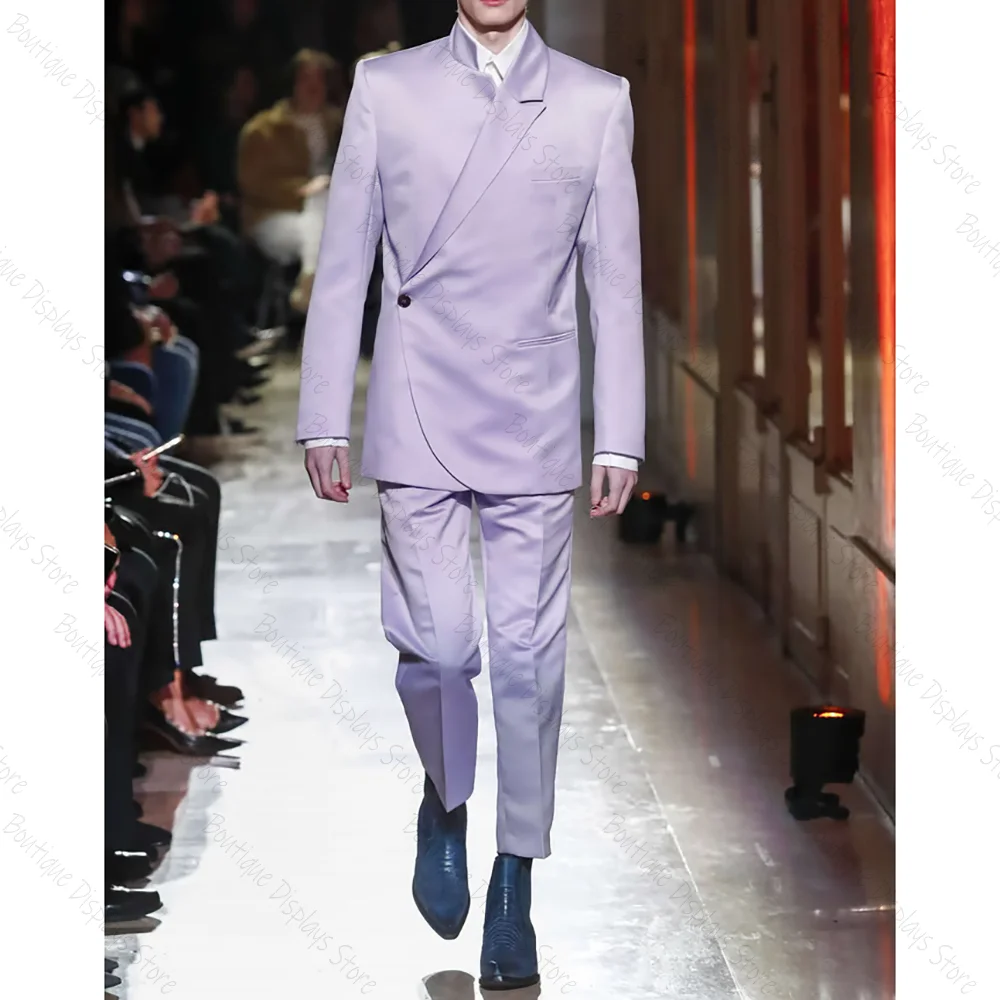 Fashion Show Single Button Men Suit Two Pieces(Jacket+Pants) Lapel Outfits Chic Casual Party Prom Wedding Set
Fashion Show Single Button Men Suit Two Pieces(Jacket+Pants) Lapel Outfits Chic Casual Party Prom Wedding Set
