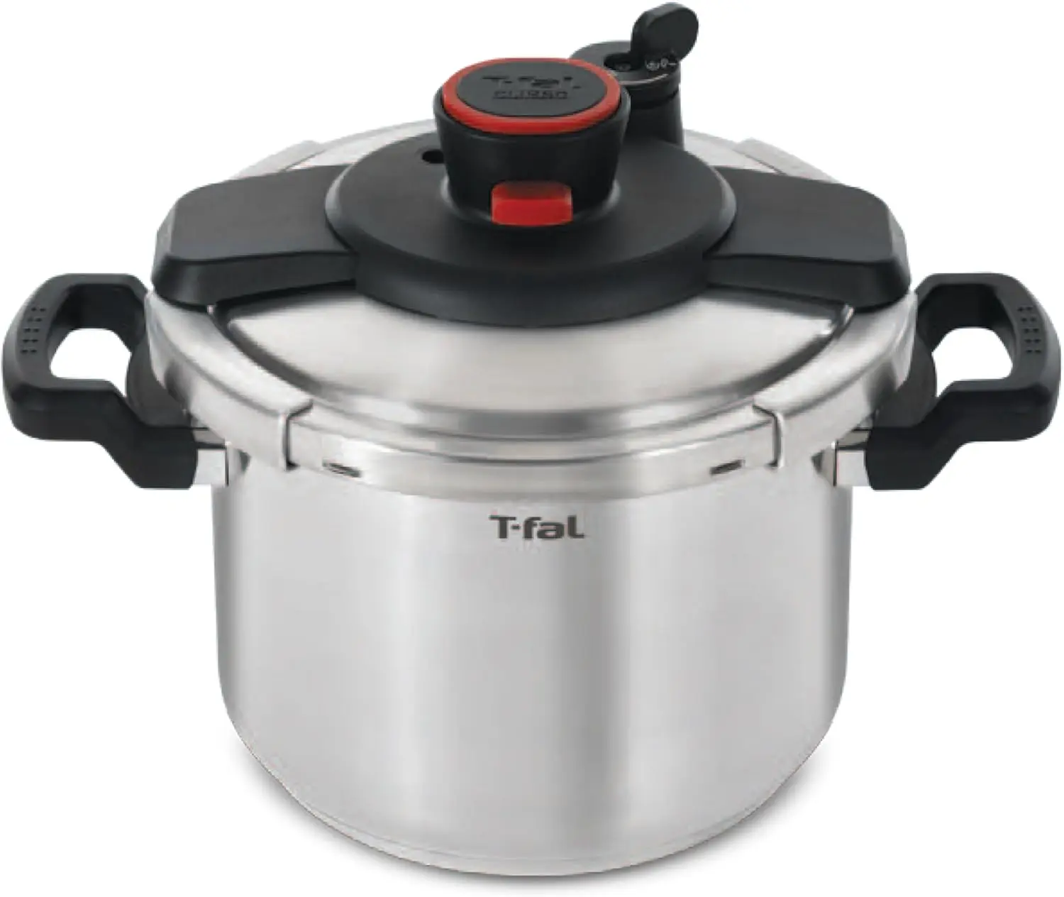 Clipso Stainless Steel Pressure Cooker 6 3 Quart Recipe Book Steam Basket Easy Open Lid Secure Locking System Adjustable
Clipso Stainless Steel Pressure Cooker 6 3 Quart Recipe Book Steam Basket Easy Open Lid Secure Locking System Adjustable