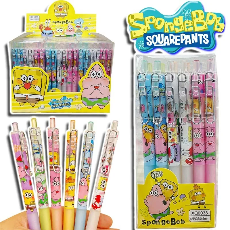 1/6/12PCS SpongeBob Patrick Star Gel Pens Set Black Refill Gel Pen Retractable 0.5mm Gel Pens School Office Supplie Stationery
1/6/12PCS SpongeBob Patrick Star Gel Pens Set Black Refill Gel Pen Retractable 0.5mm Gel Pens School Office Supplie Stationery
