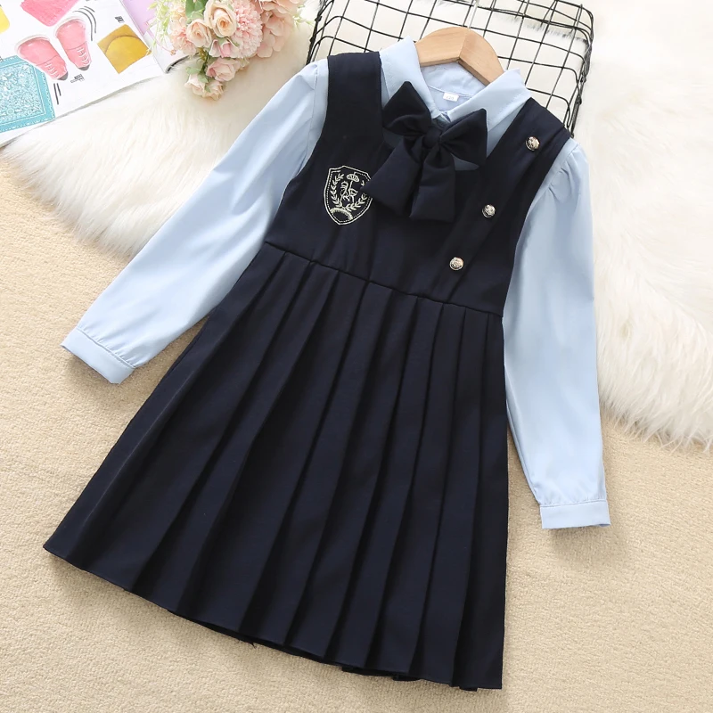 School Uniform Kids Clothes for Teenager Preppy Style Girls Dresses Autumn Shirt & Dress 2pcs Children Costumes 6 8 10 12 Years
School Uniform Kids Clothes for Teenager Preppy Style Girls Dresses Autumn Shirt & Dress 2pcs Children Costumes 6 8 10 12 Years