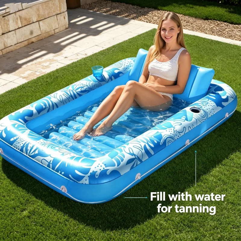 Inflatable Blue Sun Pool Adult Tanning Lounge Chair Large Outdoor Water Bed Floating Rest Pool Inflatable Tub for Adults Swimmin
Inflatable Blue Sun Pool Adult Tanning Lounge Chair Large Outdoor Water Bed Floating Rest Pool Inflatable Tub for Adults Swimmin