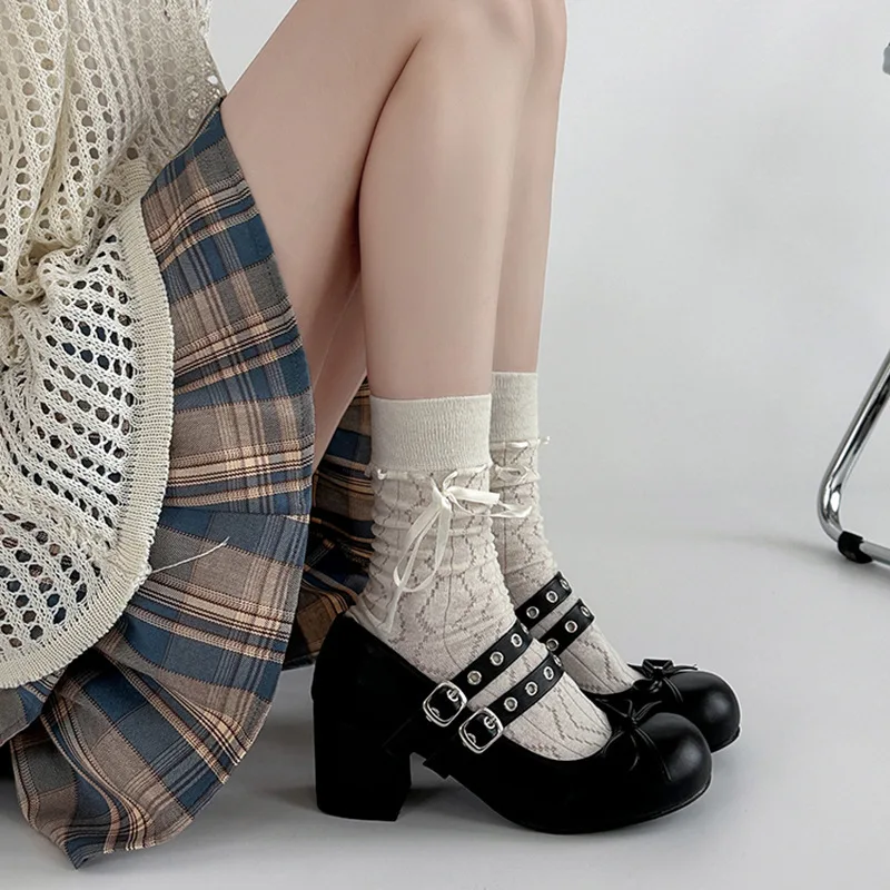 2025 Summer Fashion Mary Janes Women's High Heels Buckle Strap Party Pumps Women Bow Tie Shallow Chunky Heel Platform Shoes
2025 Summer Fashion Mary Janes Women's High Heels Buckle Strap Party Pumps Women Bow Tie Shallow Chunky Heel Platform Shoes