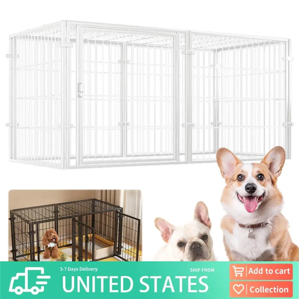 Металлический вольер для собак 48 дюймов с дверцей, легкая сборка, усиленная конструкция, для щенков, для использования в помещении и на улице, для двора.
Металлический вольер для собак 48 дюймов с дверцей, легкая сборка, усиленная конструкция, для щенков, для использования в помещении и на улице, для двора.