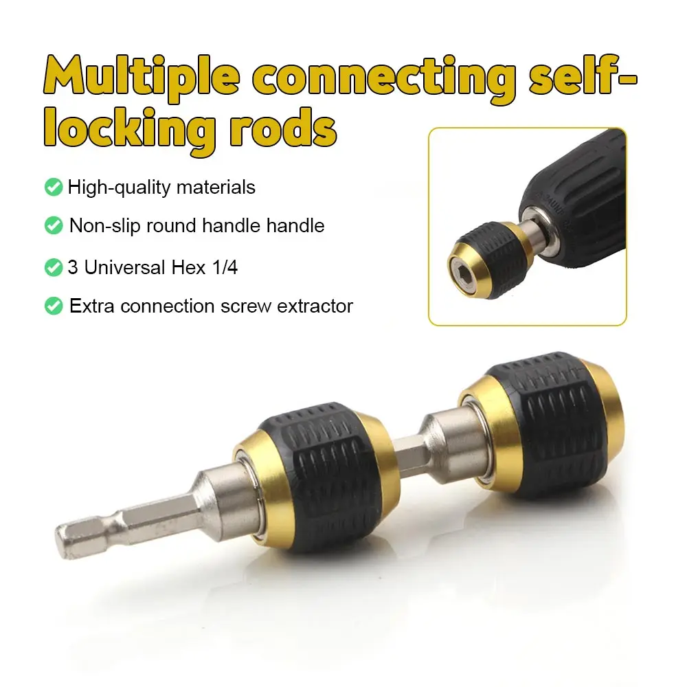 1/4" Pop-Up Hex Shank Bits Quick Change Bit 50/60/150mm Extensions for Wood Framing Underground Mounting Plywood Construction Bo
1/4" Pop-Up Hex Shank Bits Quick Change Bit 50/60/150mm Extensions for Wood Framing Underground Mounting Plywood Construction Bo