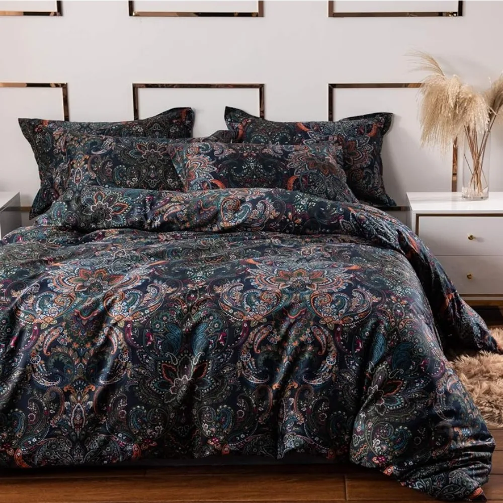Duvet Cover Extra Large Rusty Damascus Black Duvet Cover Flower 100% Brushed Cotton Zipper Closed Bohemian Duvet Cover
Duvet Cover Extra Large Rusty Damascus Black Duvet Cover Flower 100% Brushed Cotton Zipper Closed Bohemian Duvet Cover