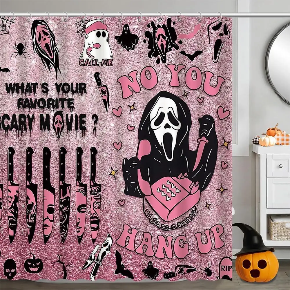 Spooky Halloween Shower Curtain Scary Face Cute Bathroom Decor with HooksFabric Curtain for Party or Home Decoration
Spooky Halloween Shower Curtain Scary Face Cute Bathroom Decor with HooksFabric Curtain for Party or Home Decoration