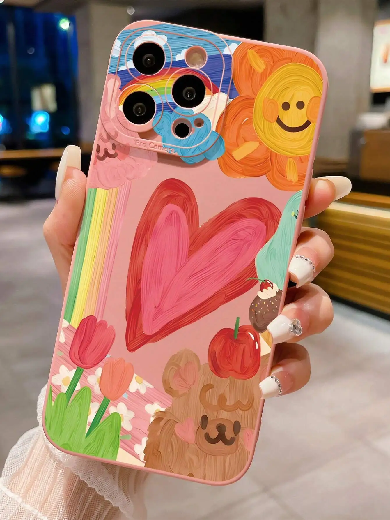 1pc Oil Painting Heart Pattern Phone Case Compatible With , , /, /, Iphone cases
1pc Oil Painting Heart Pattern Phone Case Compatible With , , /, /, Iphone cases